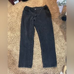 Vintage Straight Leg Black Jeans